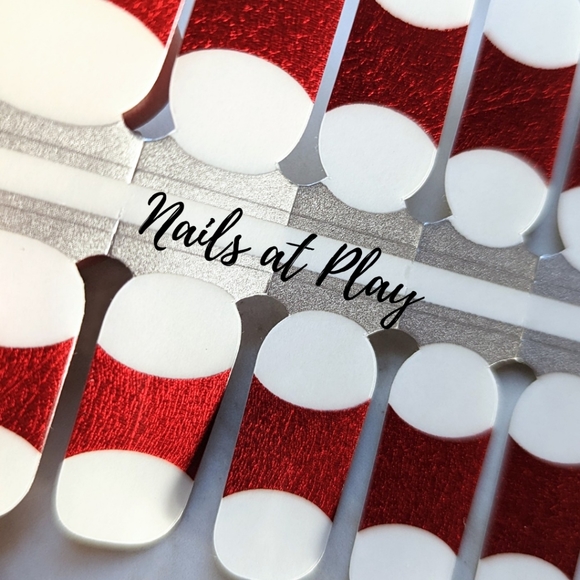 5 for $15 Nail Wraps- Sexy Frenchie (transparent) - Picture 2 of 5